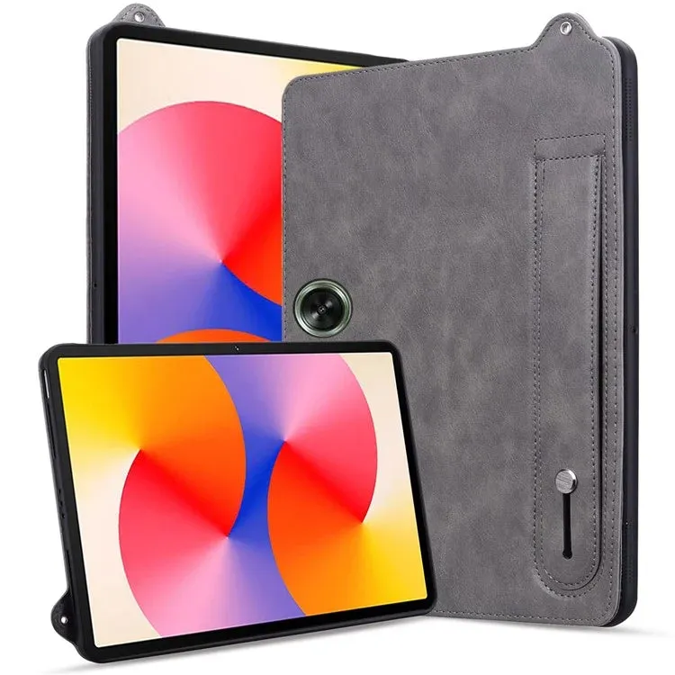 For OnePlus Pad Go / Oppo Pad Air 2 Case Hand Strap Kickstand Leather Tablet Cover