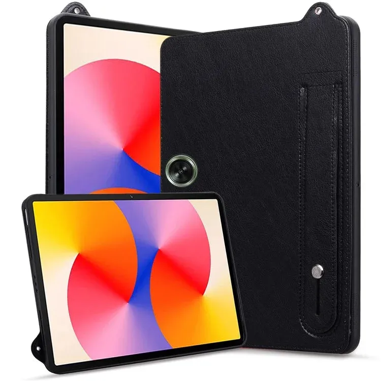 For OnePlus Pad Go / Oppo Pad Air 2 Case Hand Strap Kickstand Leather Tablet Cover