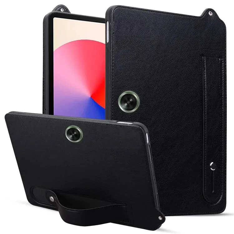 For OnePlus Pad Go / Oppo Pad Air 2 Case Hand Strap Kickstand Leather Tablet Cover