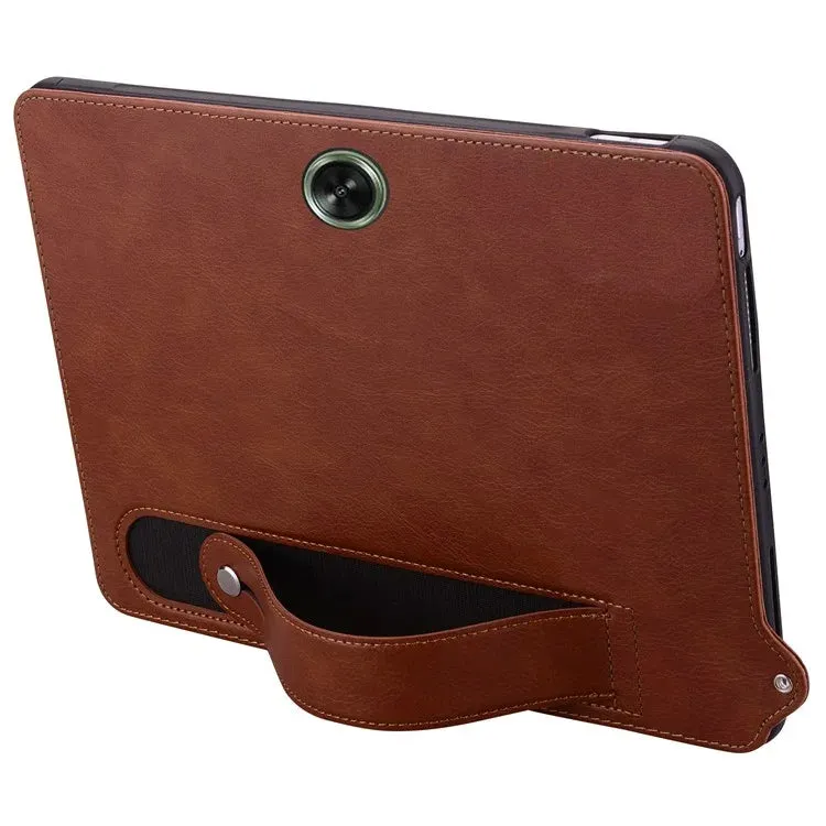 For OnePlus Pad Go / Oppo Pad Air 2 Case Hand Strap Kickstand Leather Tablet Cover