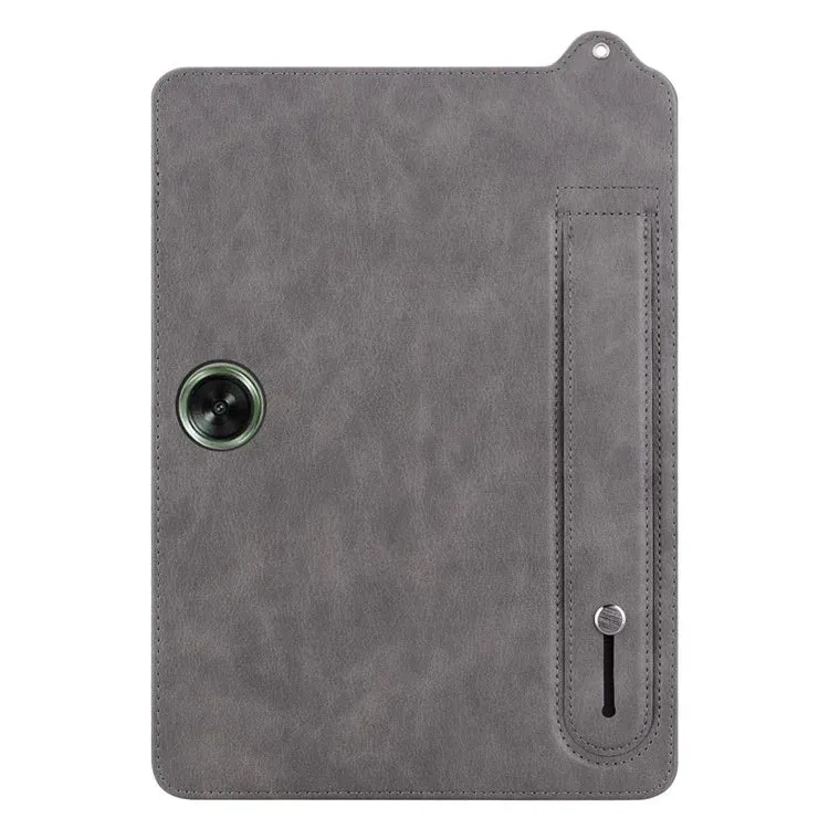 For OnePlus Pad Go / Oppo Pad Air 2 Case Hand Strap Kickstand Leather Tablet Cover