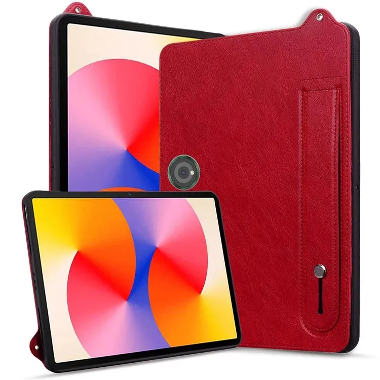 For OnePlus Pad / Oppo Pad 2 Tablet Case Hand Strap Kickstand Leather Cover