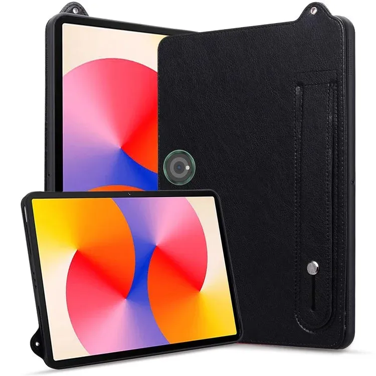 For OnePlus Pad / Oppo Pad 2 Tablet Case Hand Strap Kickstand Leather Cover