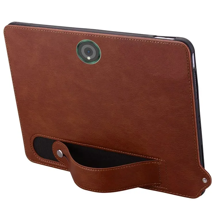 For OnePlus Pad / Oppo Pad 2 Tablet Case Hand Strap Kickstand Leather Cover