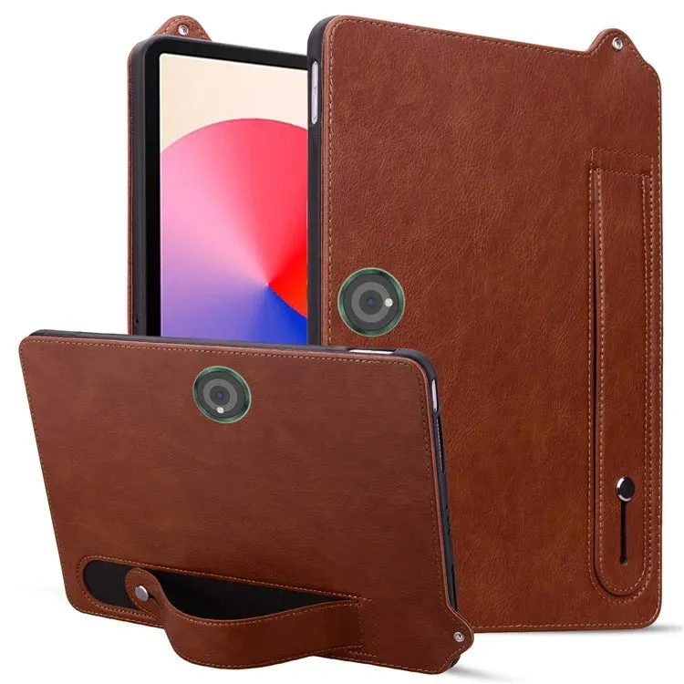 For OnePlus Pad Pro Case Hand Strap Kickstand Leather Tablet Cover