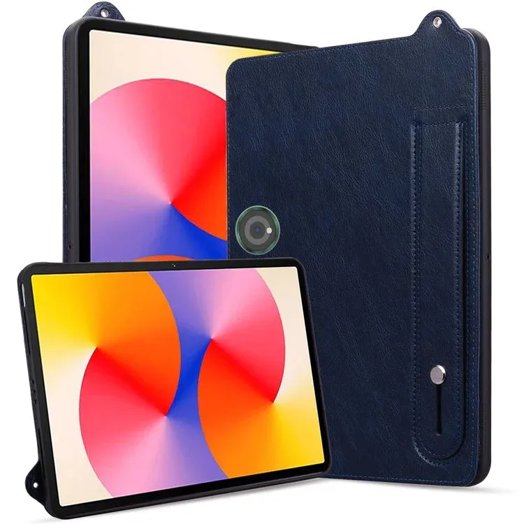 For OnePlus Pad Pro Case Hand Strap Kickstand Leather Tablet Cover