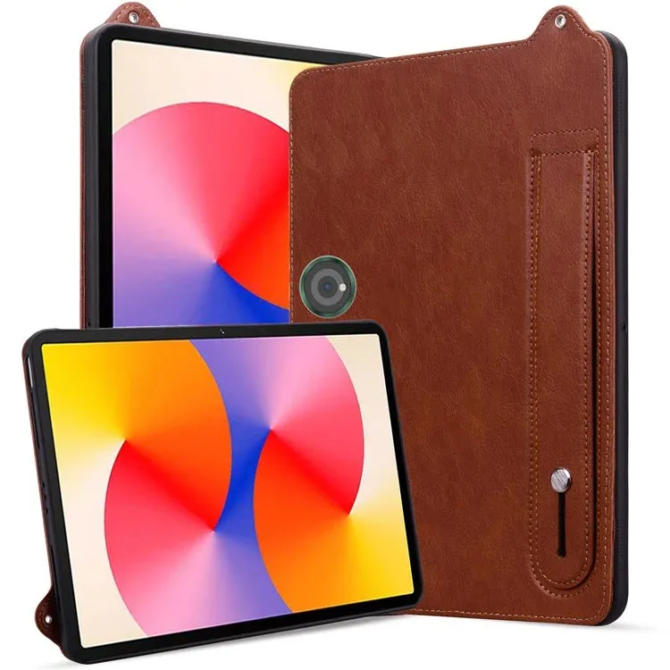 For OnePlus Pad Pro Case Hand Strap Kickstand Leather Tablet Cover