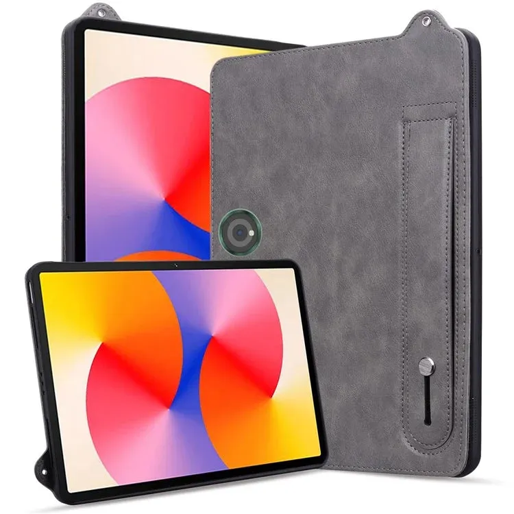 For OnePlus Pad Pro Case Hand Strap Kickstand Leather Tablet Cover