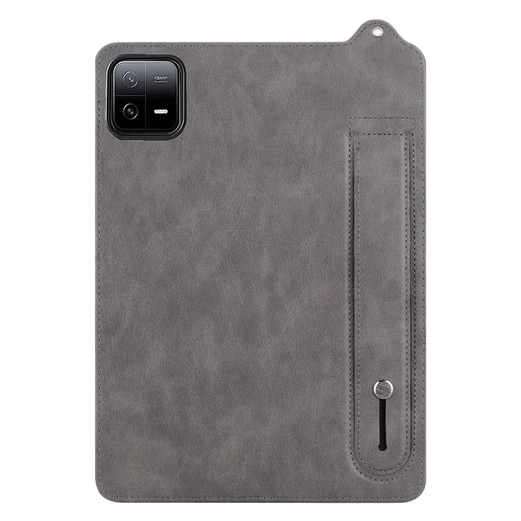 For Xiaomi Pad 6 / Pad 6 Pro Case Hand Strap Kickstand Leather Tablet Cover