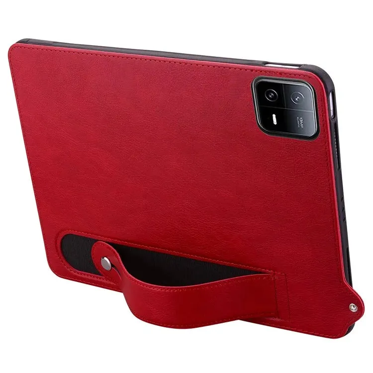 For Xiaomi Pad 6 / Pad 6 Pro Case Hand Strap Kickstand Leather Tablet Cover