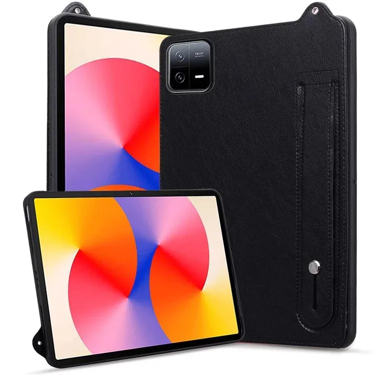 For Xiaomi Pad 6 / Pad 6 Pro Case Hand Strap Kickstand Leather Tablet Cover