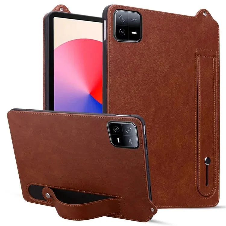 For Xiaomi Pad 6 / Pad 6 Pro Case Hand Strap Kickstand Leather Tablet Cover