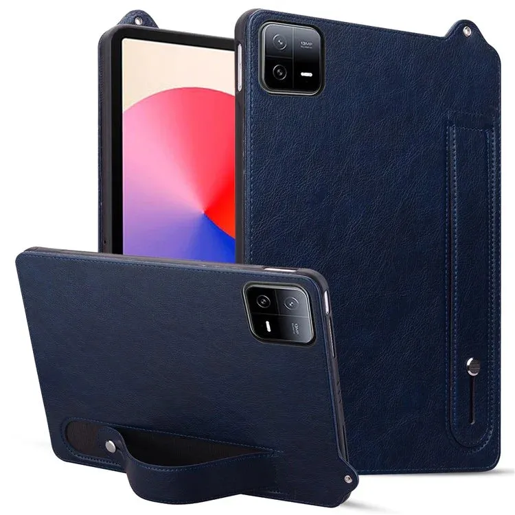 For Xiaomi Pad 6 / Pad 6 Pro Case Hand Strap Kickstand Leather Tablet Cover