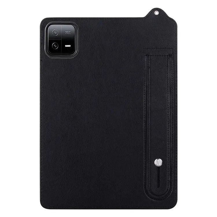 For Xiaomi Pad 6 / Pad 6 Pro Case Hand Strap Kickstand Leather Tablet Cover
