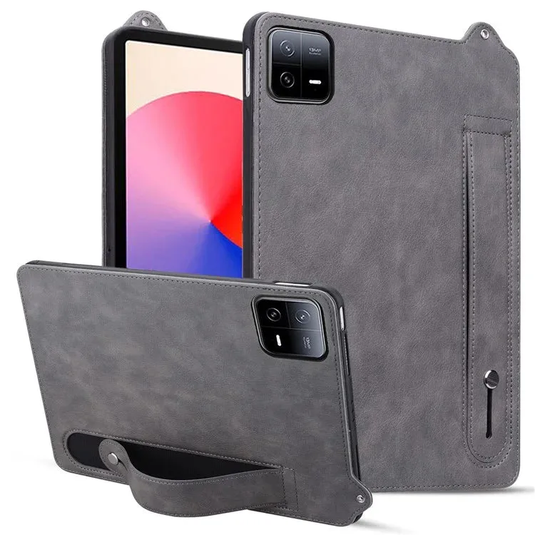 For Xiaomi Pad 6 / Pad 6 Pro Case Hand Strap Kickstand Leather Tablet Cover