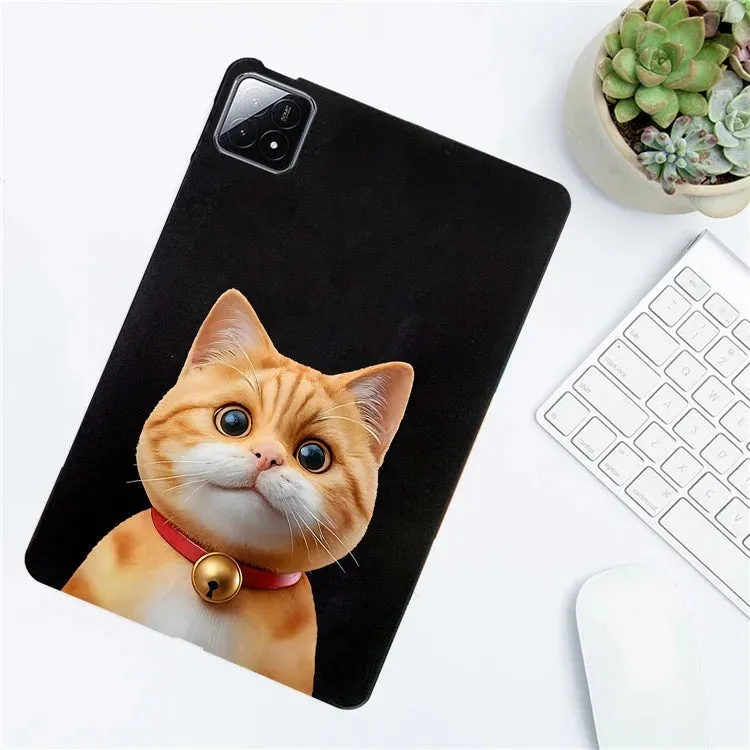 For Xiaomi Pad 6S Pro 12.4 Case Pattern Printing Slim TPU Tablet Protective Cover