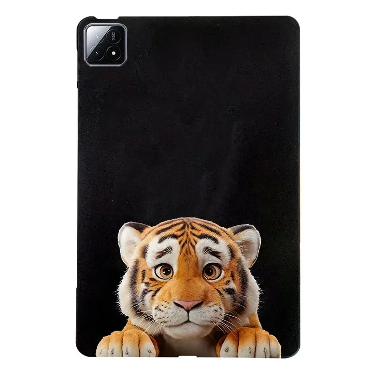 For Xiaomi Pad 6S Pro 12.4 Case Pattern Printing Slim TPU Tablet Protective Cover