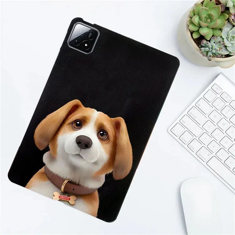 For Xiaomi Pad 6S Pro 12.4 Case Pattern Printing Slim TPU Tablet Protective Cover