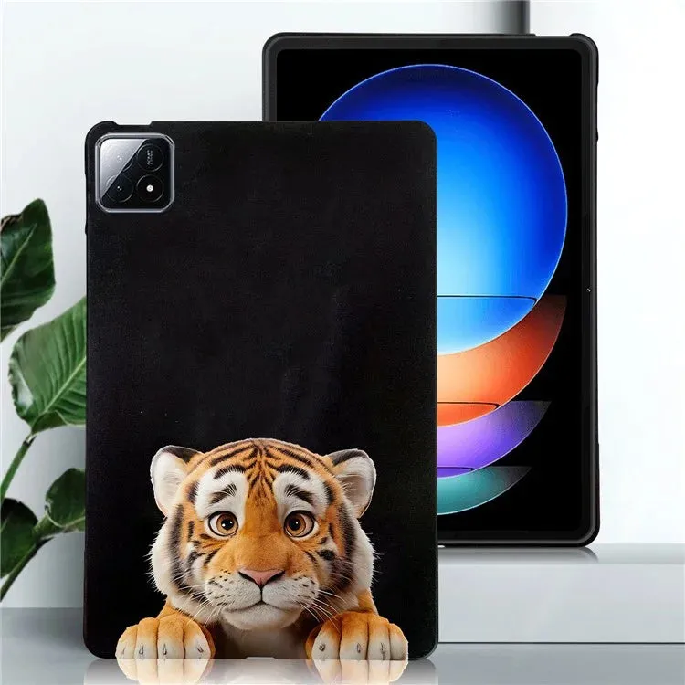For Xiaomi Pad 6S Pro 12.4 Case Pattern Printing Slim TPU Tablet Protective Cover