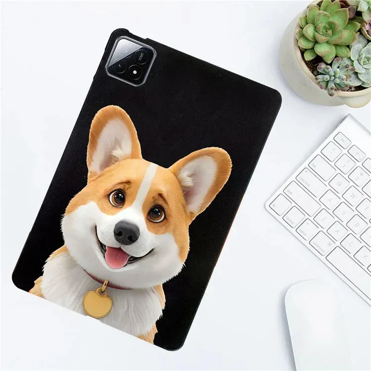 For Xiaomi Pad 6S Pro 12.4 Case Pattern Printing Slim TPU Tablet Protective Cover