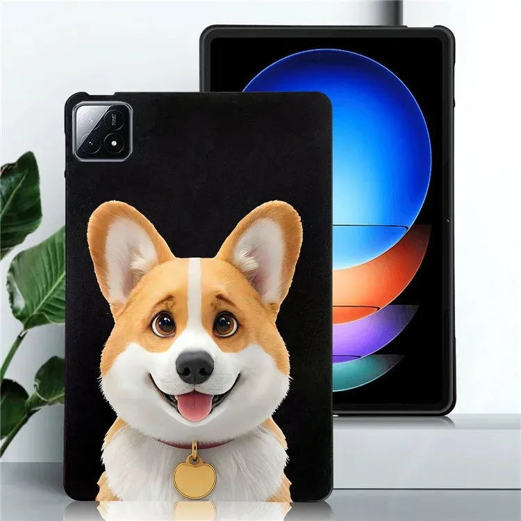 For Xiaomi Pad 6S Pro 12.4 Case Pattern Printing Slim TPU Tablet Protective Cover