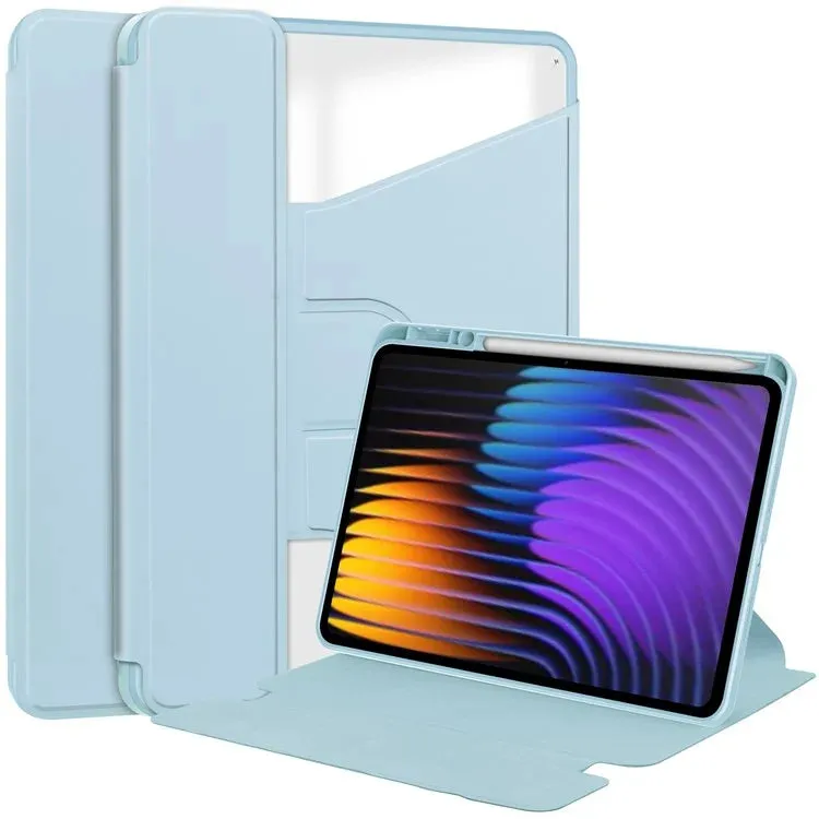 For Xiaomi Pad 7 Case 360° Rotary Stand PU Leather Acrylic Tablet Cover (Without Keyboard)