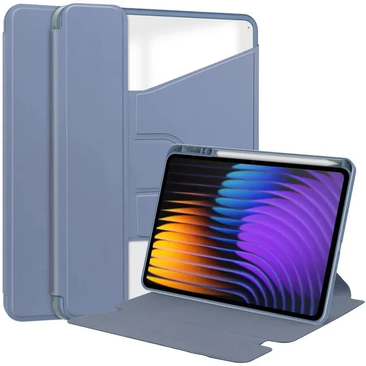 For Xiaomi Pad 7 Case 360° Rotary Stand PU Leather Acrylic Tablet Cover (Without Keyboard)