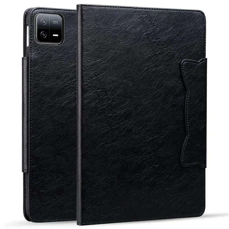 For Xiaomi Pad 7 Case Cat Buckle Closure Leather Protective Stand Cover