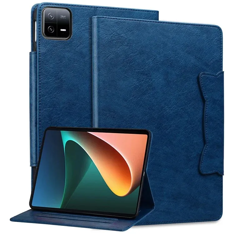 For Xiaomi Pad 7 Case Cat Buckle Closure Leather Protective Stand Cover