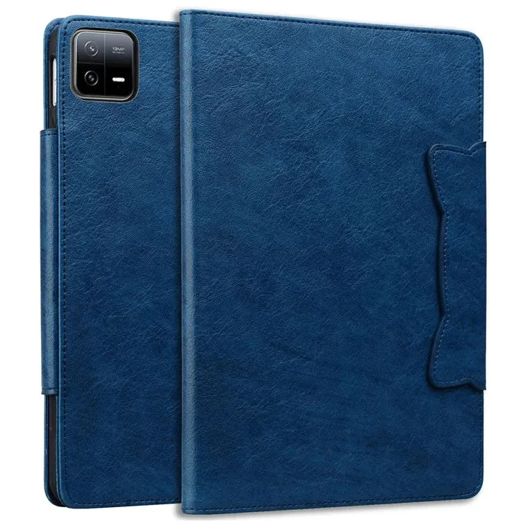 For Xiaomi Pad 7 Case Cat Buckle Closure Leather Protective Stand Cover