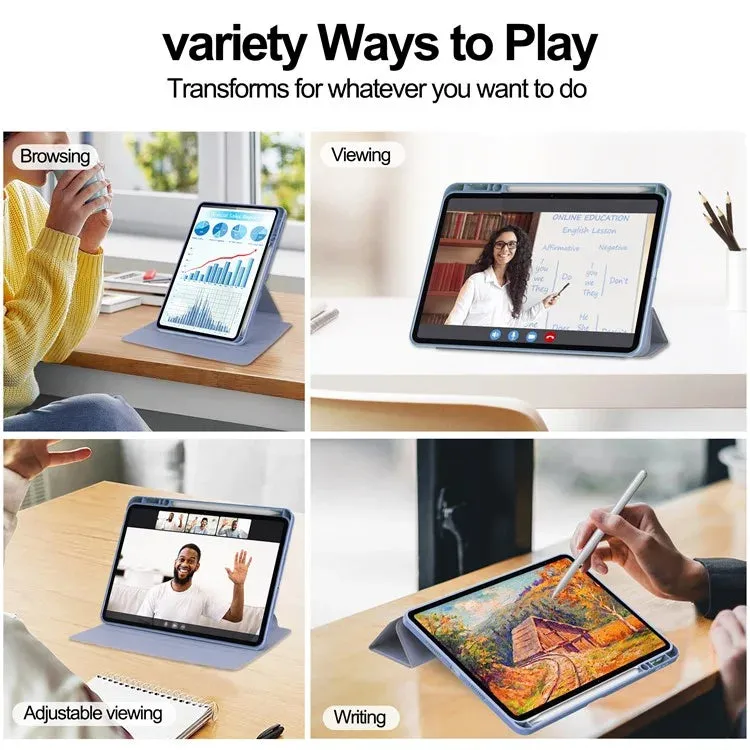 For Xiaomi Pad 7 Pro  /  Pad 7 Case 360° Rotary Stand PU Leather Acrylic Tablet Cover (Without Keyboard)