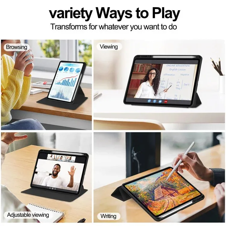 For Xiaomi Pad 7 Pro  /  Pad 7 Case 360° Rotary Stand PU Leather Acrylic Tablet Cover (Without Keyboard)
