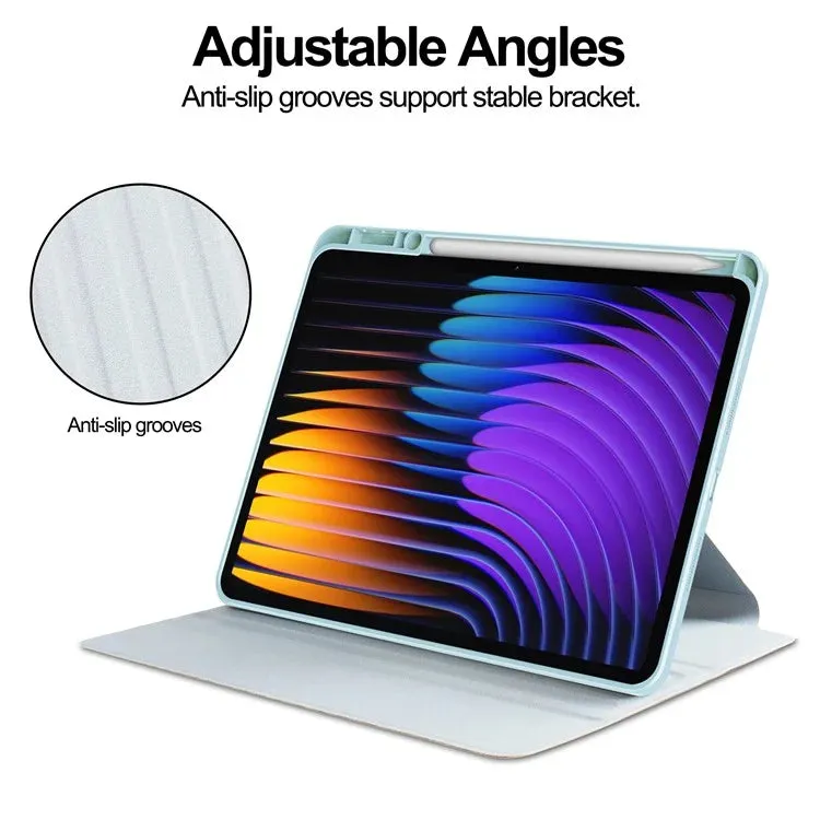 For Xiaomi Pad 7 Pro  /  Pad 7 Case 360° Rotary Stand PU Leather Acrylic Tablet Cover (Without Keyboard)