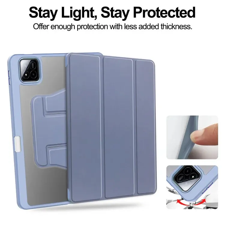 For Xiaomi Pad 7 Pro  /  Pad 7 Case 360° Rotary Stand PU Leather Acrylic Tablet Cover (Without Keyboard)