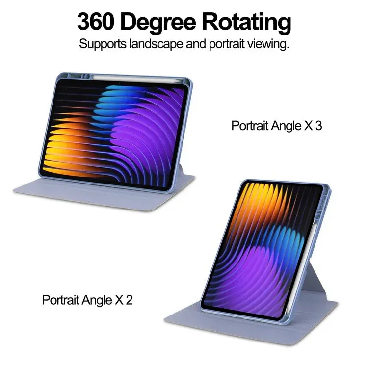 For Xiaomi Pad 7 Pro  /  Pad 7 Case 360° Rotary Stand PU Leather Acrylic Tablet Cover (Without Keyboard)