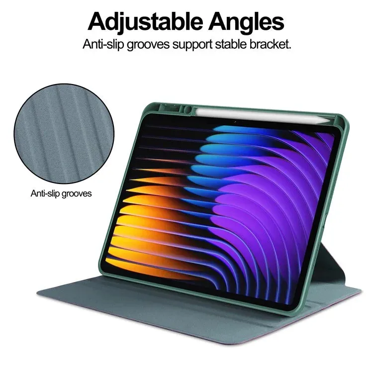 For Xiaomi Pad 7 Pro  /  Pad 7 Case 360° Rotary Stand PU Leather Acrylic Tablet Cover (Without Keyboard)