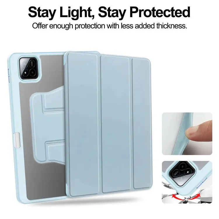 For Xiaomi Pad 7 Pro  /  Pad 7 Case 360° Rotary Stand PU Leather Acrylic Tablet Cover (Without Keyboard)