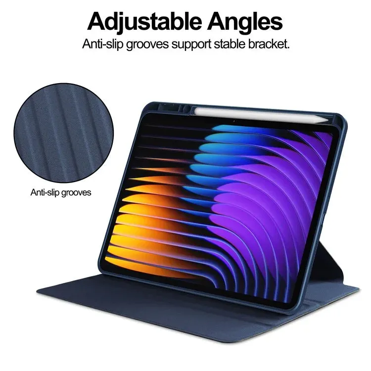 For Xiaomi Pad 7 Pro  /  Pad 7 Case 360° Rotary Stand PU Leather Acrylic Tablet Cover (Without Keyboard)