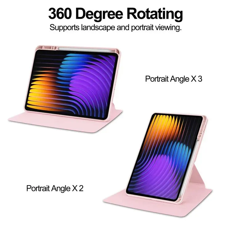 For Xiaomi Pad 7 Pro  /  Pad 7 Case 360° Rotary Stand PU Leather Acrylic Tablet Cover (Without Keyboard)