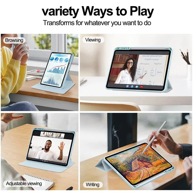 For Xiaomi Pad 7 Pro  /  Pad 7 Case 360° Rotary Stand PU Leather Acrylic Tablet Cover (Without Keyboard)