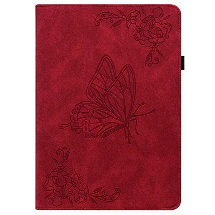 For Xiaomi Pad 7 Pro  /  Pad 7 Case Butterfly Flower Imprint PU Leather Tablet Cover with Card Slots