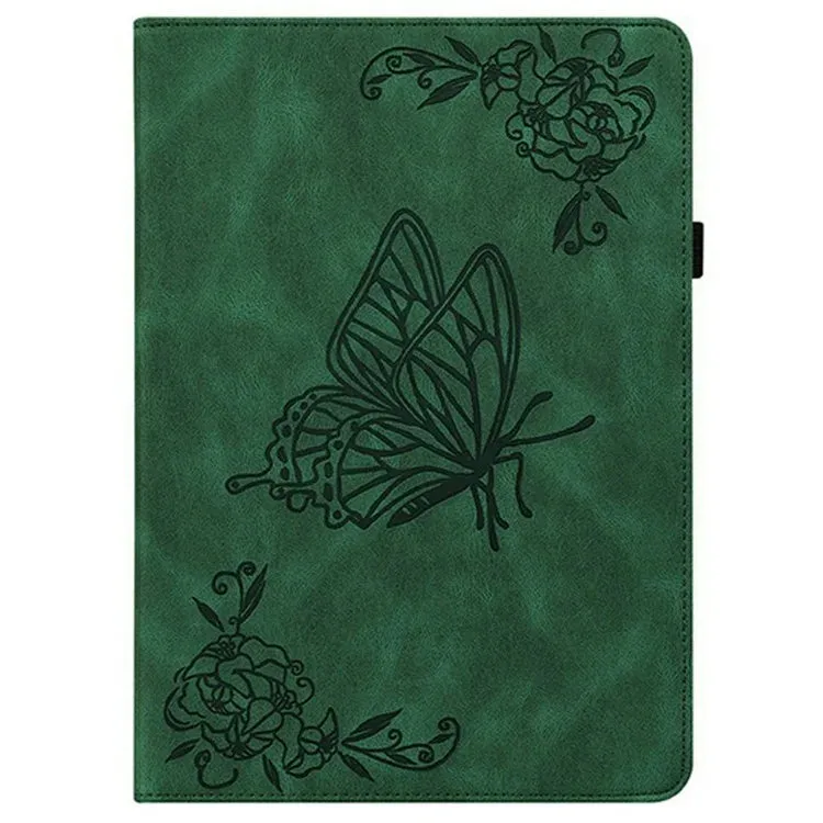 For Xiaomi Pad 7 Pro  /  Pad 7 Case Butterfly Flower Imprint PU Leather Tablet Cover with Card Slots