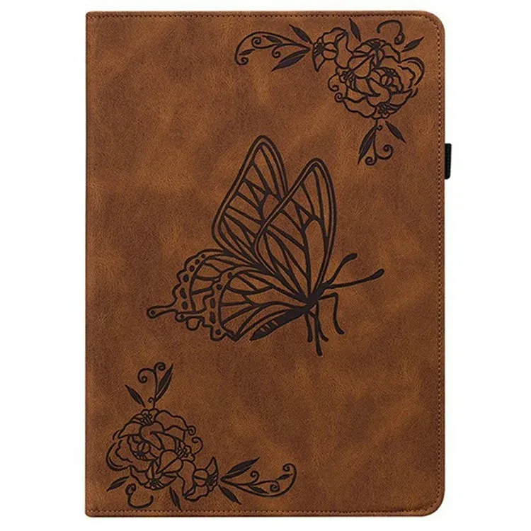 For Xiaomi Pad 7 Pro  /  Pad 7 Case Butterfly Flower Imprint PU Leather Tablet Cover with Card Slots