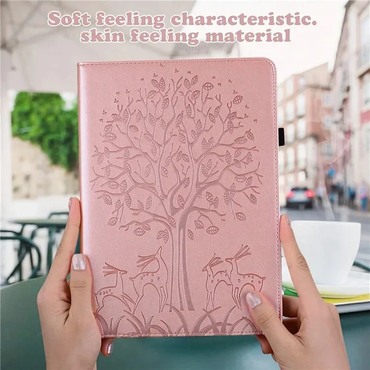 For Xiaomi Pad 7 Pro  /  Pad 7 Case PU Leather Stand Tree Deer Pattern Tablet Cover