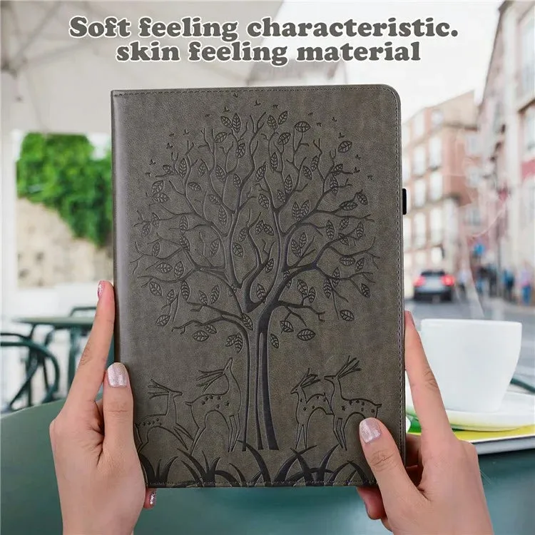 For Xiaomi Pad 7 Pro  /  Pad 7 Case PU Leather Stand Tree Deer Pattern Tablet Cover