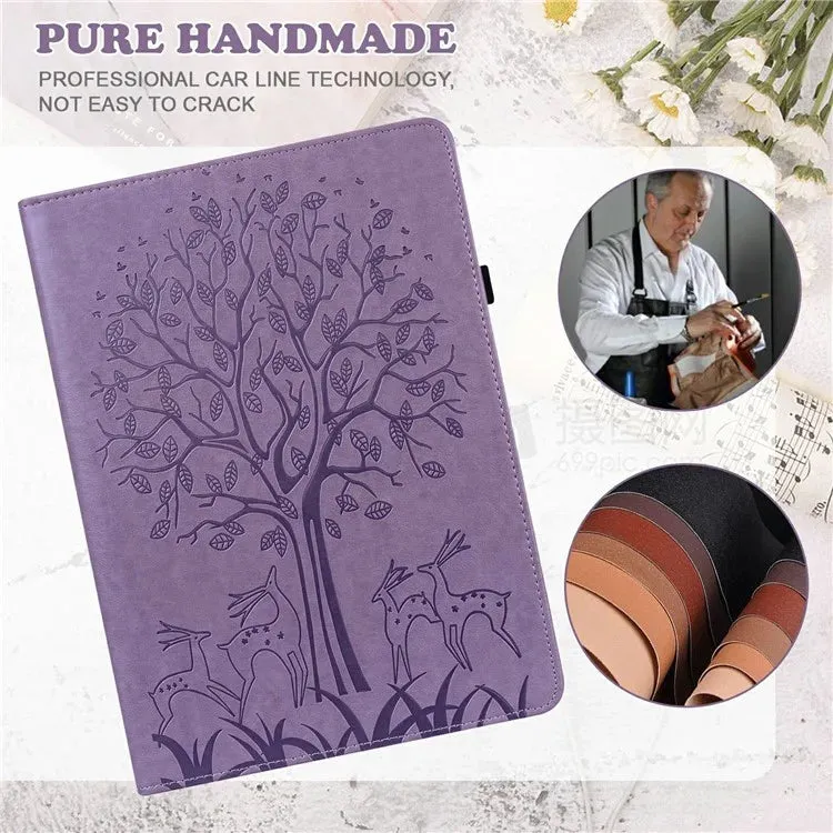 For Xiaomi Pad 7 Pro  /  Pad 7 Case PU Leather Stand Tree Deer Pattern Tablet Cover