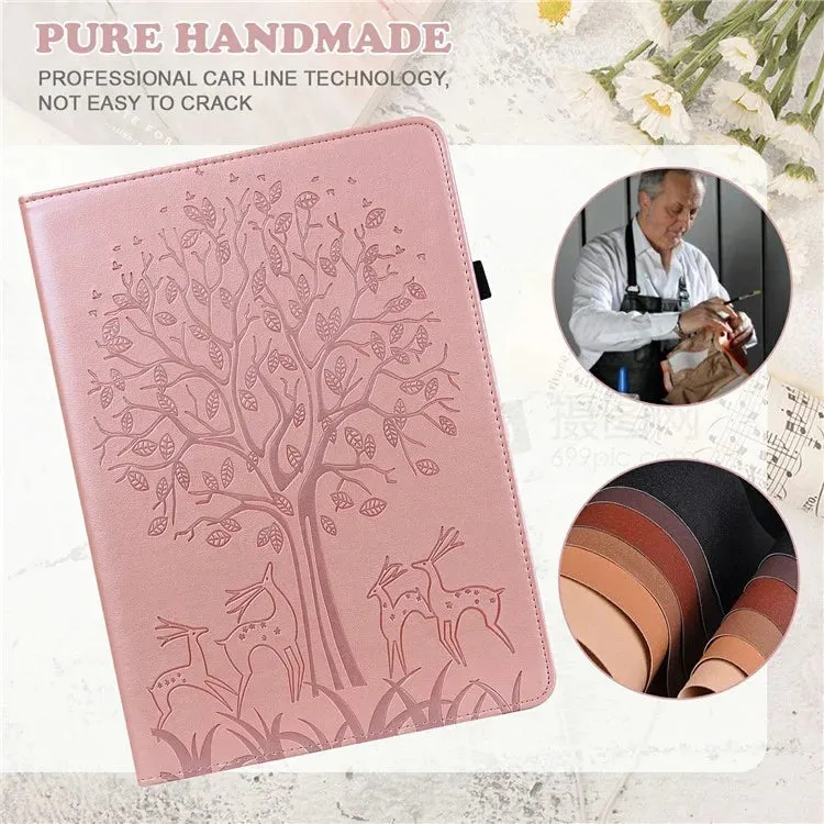 For Xiaomi Pad 7 Pro  /  Pad 7 Case PU Leather Stand Tree Deer Pattern Tablet Cover