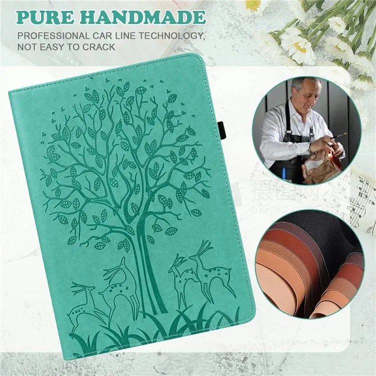 For Xiaomi Pad 7 Pro  /  Pad 7 Case PU Leather Stand Tree Deer Pattern Tablet Cover