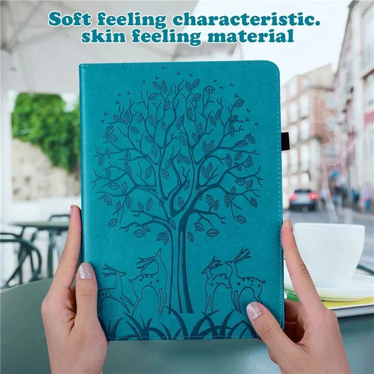 For Xiaomi Pad 7 Pro  /  Pad 7 Case PU Leather Stand Tree Deer Pattern Tablet Cover