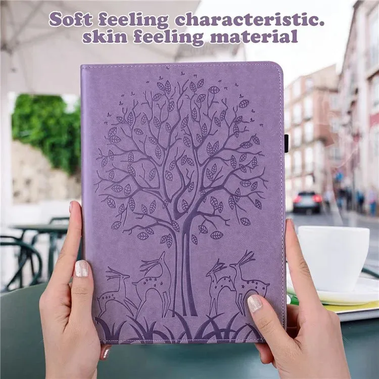 For Xiaomi Pad 7 Pro  /  Pad 7 Case PU Leather Stand Tree Deer Pattern Tablet Cover